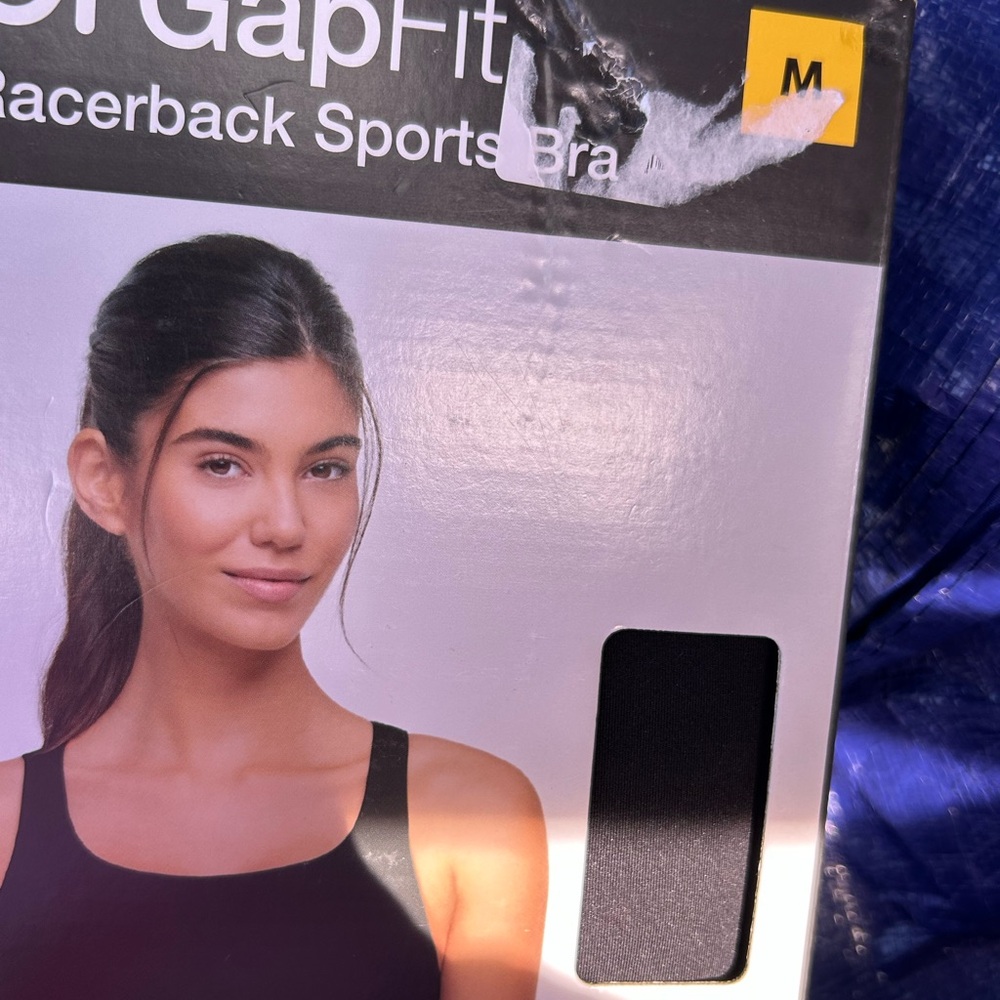 GAP Black Racerback Sports Bra